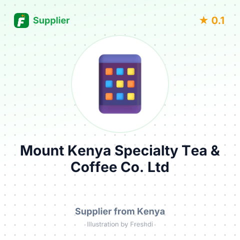 Mount Kenya Specialty Tea & Coffee Co. Ltd  – summary card, no photo uploaded yet
