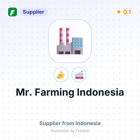 Mr. Farming Indonesia  – summary card, no photo uploaded yet