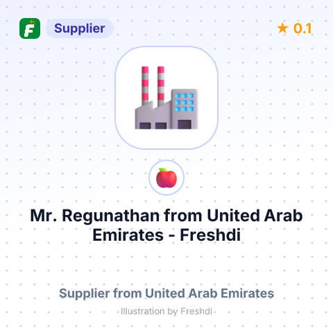 Mr. Regunathan  – summary card, no photo uploaded yet