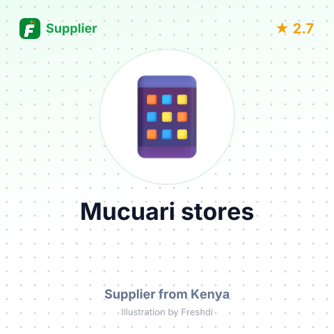 Mucuari stores – summary card, no photo uploaded yet