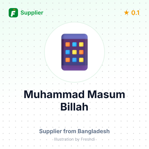 Muhammad Masum Billah  – summary card, no photo uploaded yet