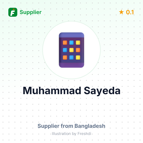Muhammad Sayeda  – summary card, no photo uploaded yet
