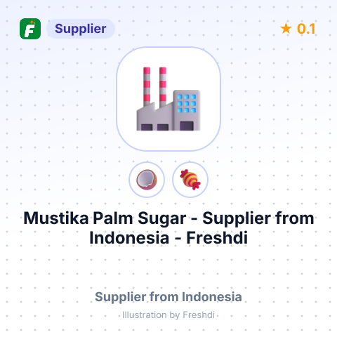 Mustika Palm Sugar  – summary card, no photo uploaded yet