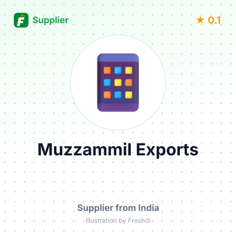 Muzzammil Exports  – summary card, no photo uploaded yet