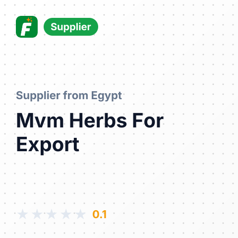 Mvm Herbs For Export – summary card, no photo uploaded yet