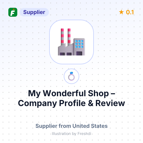 My Wonderful Shop – summary card, no photo uploaded yet