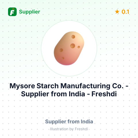 Mysore Starch Manufacturing Co.  – summary card, no photo uploaded yet