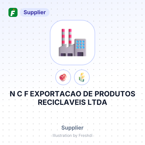 N C F EXPORTACAO DE PRODUTOS RECICLAVEIS LTDA – summary card, no photo uploaded yet