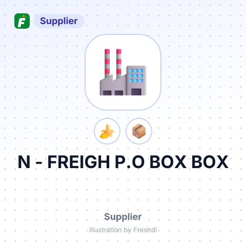 N - FREIGH P.O BOX BOX – summary card, no photo uploaded yet