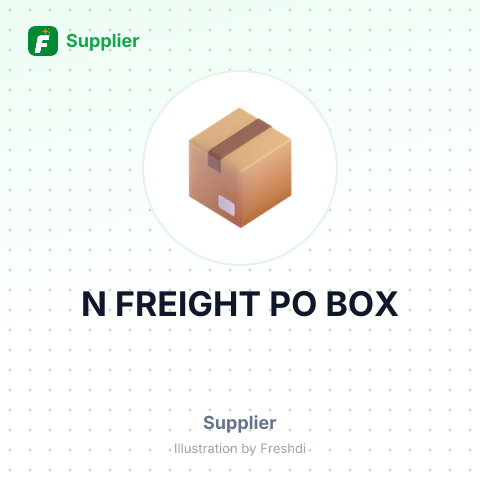 N FREIGHT PO BOX – summary card, no photo uploaded yet