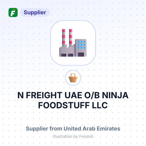 N FREIGHT UAE O/B NINJA FOODSTUFF LLC – summary card, no photo uploaded yet