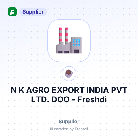 N K AGRO EXPORT INDIA PVT LTD. DOO – summary card, no photo uploaded yet