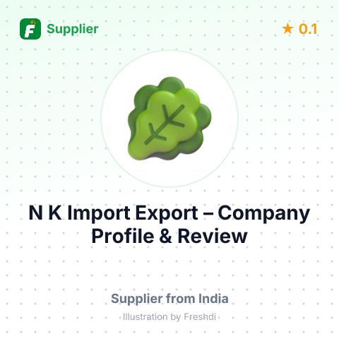 N K Import Export – summary card, no photo uploaded yet