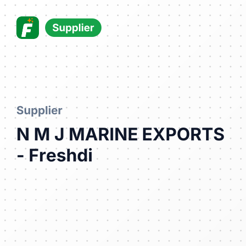 N M J MARINE EXPORTS – summary card, no photo uploaded yet