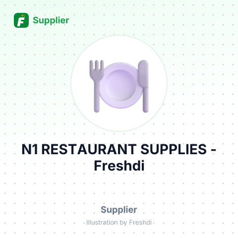 N1 RESTAURANT SUPPLIES – summary card, no photo uploaded yet