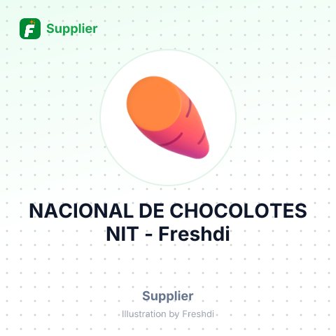 NACIONAL DE CHOCOLOTES NIT – summary card, no photo uploaded yet