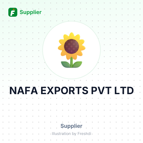 NAFA EXPORTS PVT LTD – summary card, no photo uploaded yet