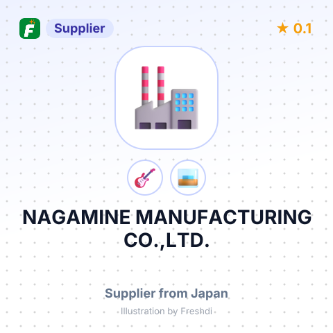 NAGAMINE MANUFACTURING CO.,LTD. – summary card, no photo uploaded yet