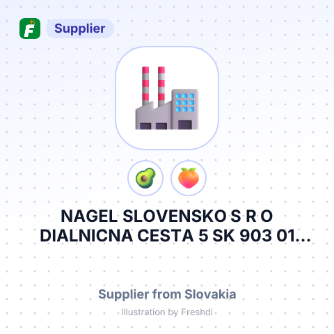 NAGEL SLOVENSKO S R O DIALNICNA CESTA 5 SK 903 01 SENEC SLOVAKIA – summary card, no photo uploaded yet