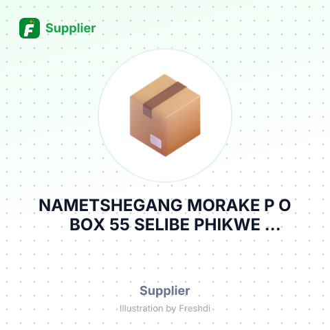 NAMETSHEGANG MORAKE P O BOX 55 SELIBE PHIKWE BOTSWANA – summary card, no photo uploaded yet