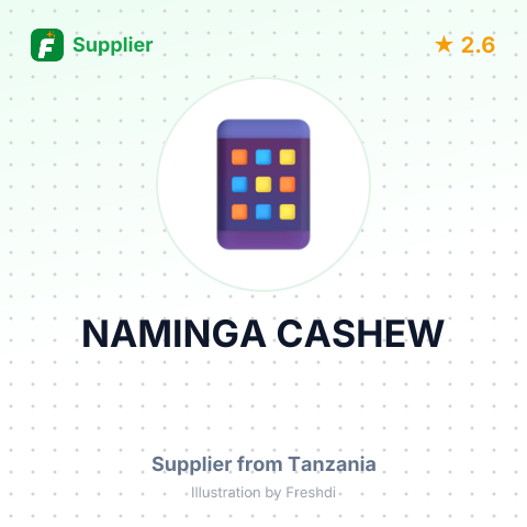 NAMINGA CASHEW – summary card, no photo uploaded yet