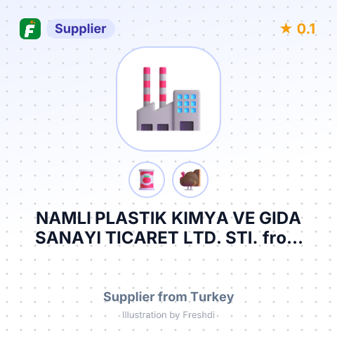 NAMLI PLASTIK KIMYA VE GIDA SANAYI TICARET LTD. STI. – summary card, no photo uploaded yet