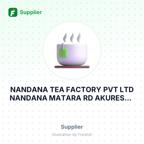 NANDANA TEA FACTORY PVT LTD NANDANA MATARA RD AKURESSA EXP ONLY TL – summary card, no photo uploaded yet