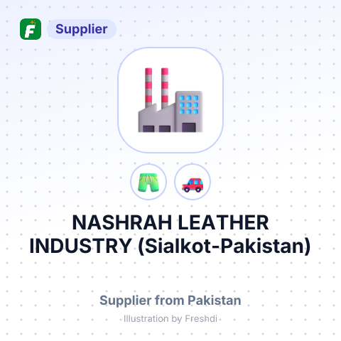 NASHRAH LEATHER INDUSTRY (Sialkot-Pakistan) – summary card, no photo uploaded yet