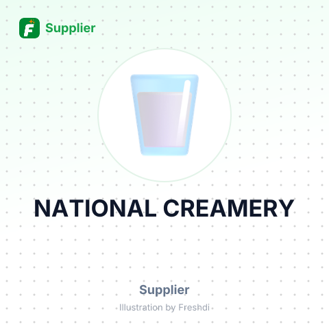 NATIONAL CREAMERY – summary card, no photo uploaded yet