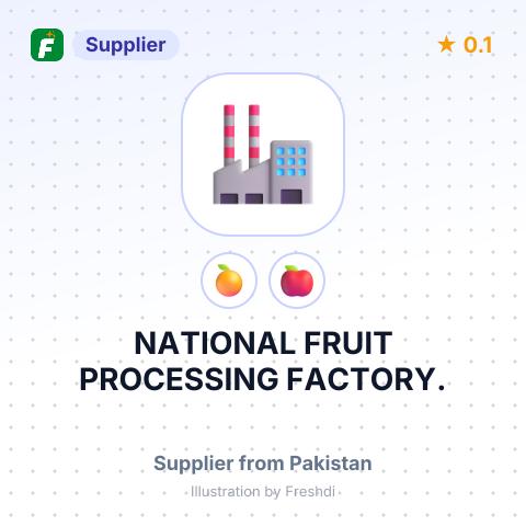 NATIONAL FRUIT PROCESSING FACTORY. – summary card, no photo uploaded yet