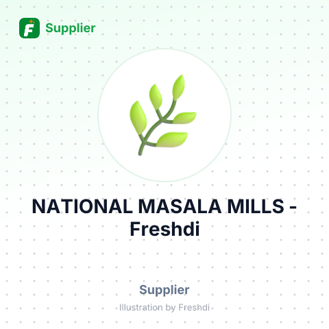 NATIONAL MASALA MILLS – summary card, no photo uploaded yet