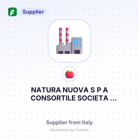 NATURA NUOVA S P A CONSORTILE SOCIETA AGRICOLAVIA VECCHIA ALBERGONE 19 BAGNACAVALLO 48012 ITALY – summary card, no photo uploaded yet