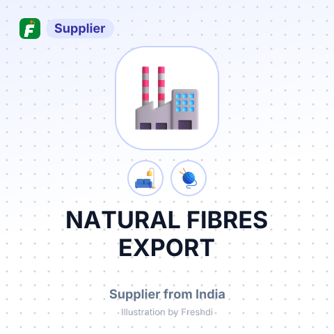 NATURAL FIBRES EXPORT – summary card, no photo uploaded yet