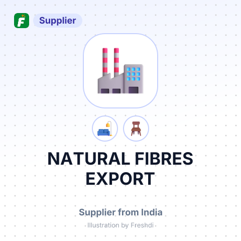 NATURAL FIBRES EXPORT – summary card, no photo uploaded yet