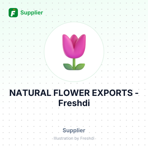 NATURAL FLOWER EXPORTS – summary card, no photo uploaded yet
