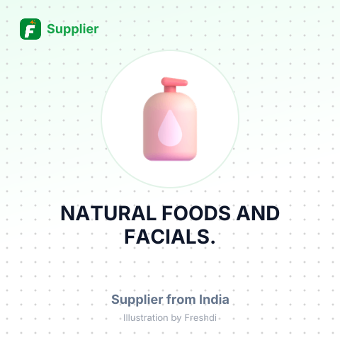 NATURAL FOODS AND FACIALS. – summary card, no photo uploaded yet
