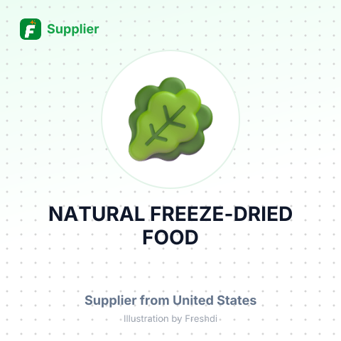 NATURAL FREEZE-DRIED FOOD – summary card, no photo uploaded yet