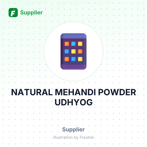 NATURAL MEHANDI POWDER UDHYOG – summary card, no photo uploaded yet
