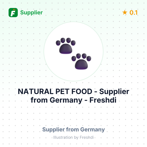 NATURAL PET FOOD – summary card, no photo uploaded yet