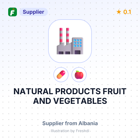 NATURAL PRODUCTS FRUIT AND VEGETABLES – summary card, no photo uploaded yet