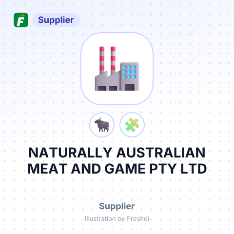 NATURALLY AUSTRALIAN MEAT AND GAME PTY LTD – summary card, no photo uploaded yet
