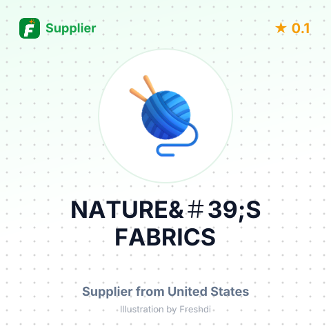 NATURE&＃39;S FABRICS – summary card, no photo uploaded yet