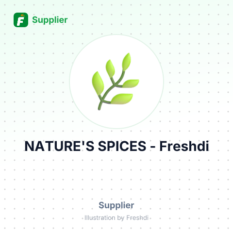NATURE'S SPICES – summary card, no photo uploaded yet