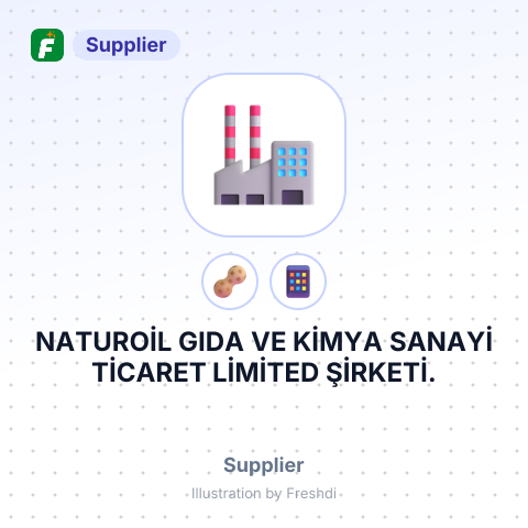NATUROİL GIDA VE KİMYA SANAYİ TİCARET LİMİTED ŞİRKETİ. – summary card, no photo uploaded yet