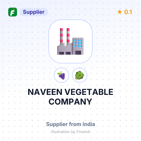 NAVEEN VEGETABLE COMPANY – summary card, no photo uploaded yet