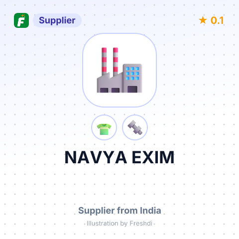 NAVYA EXIM – summary card, no photo uploaded yet