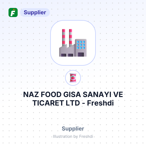 NAZ FOOD GISA SANAYI VE TICARET LTD – summary card, no photo uploaded yet