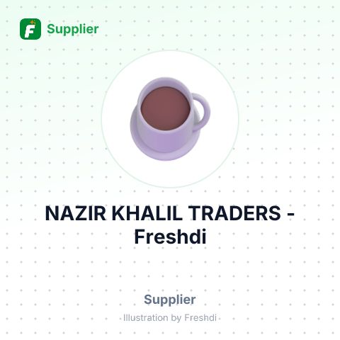 NAZIR KHALIL TRADERS – summary card, no photo uploaded yet