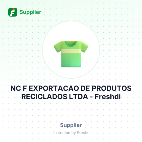 NC F EXPORTACAO DE PRODUTOS RECICLADOS LTDA – summary card, no photo uploaded yet