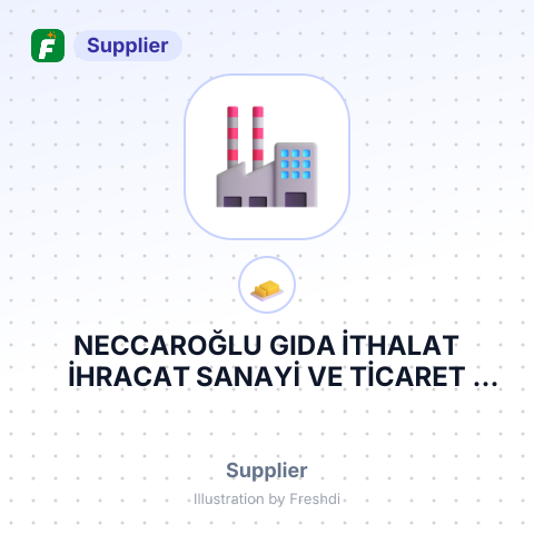 NECCAROĞLU GIDA İTHALAT İHRACAT SANAYİ VE TİCARET LİMİTED ŞİRKETİ – summary card, no photo uploaded yet